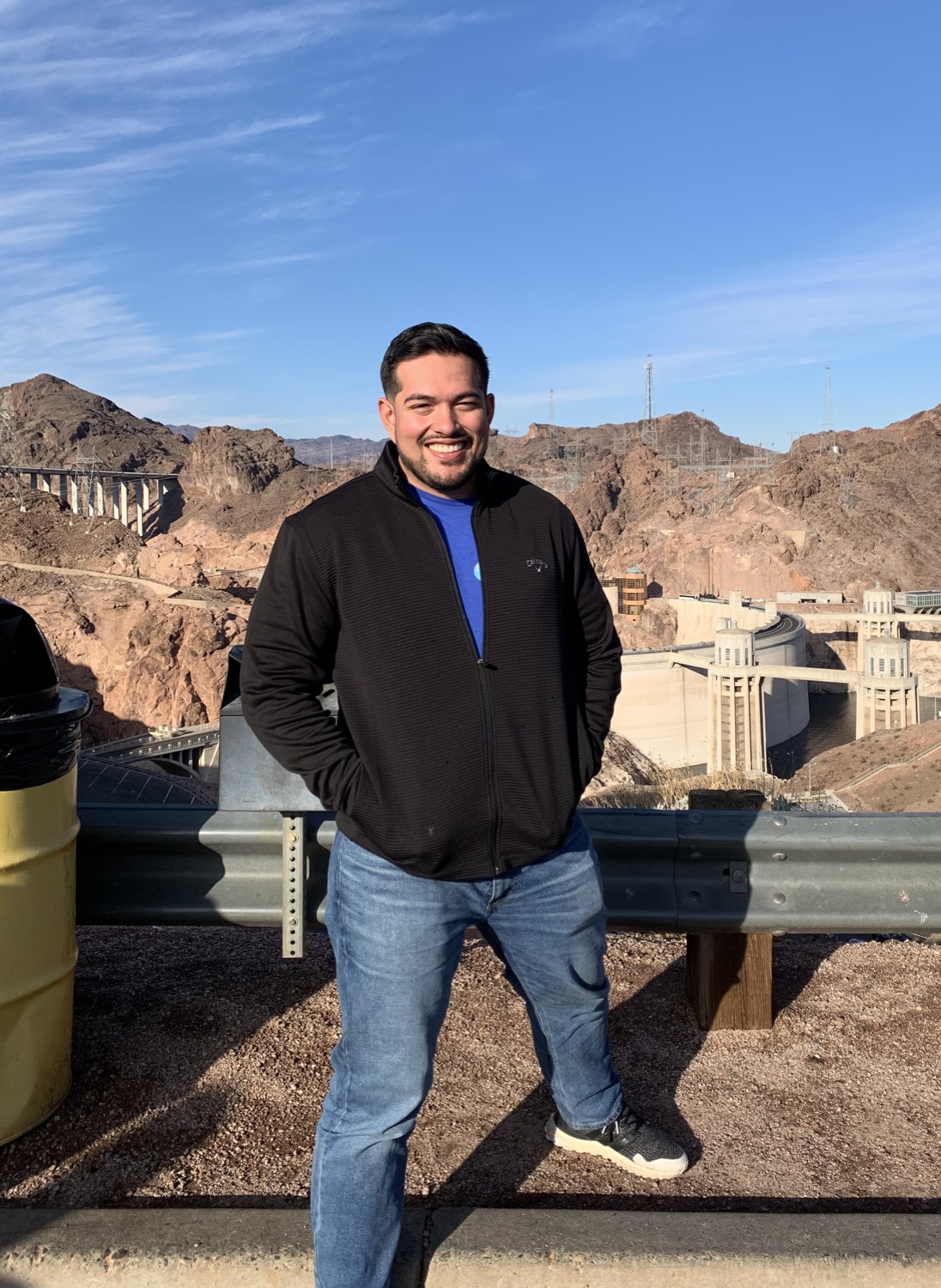 Danny Dominguez at the Hoover Dam